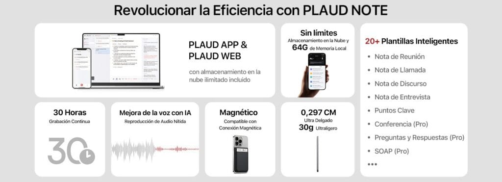 plaud note,plaud ai,plaud grabadora de voz